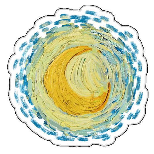 Sticker luna pictata