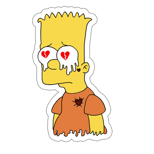 sticker melting over love