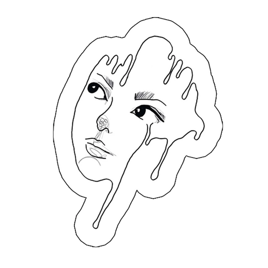 sticker melting_girl