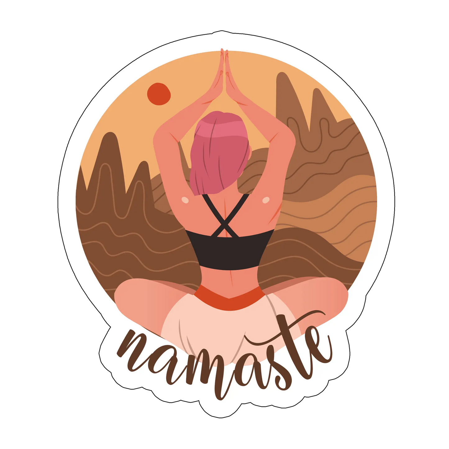 sticker namaste