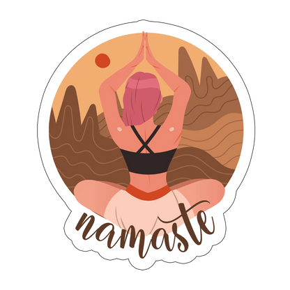 sticker namaste