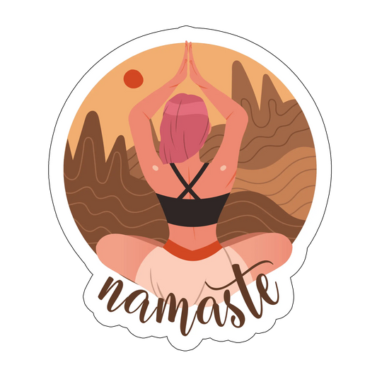 sticker namaste
