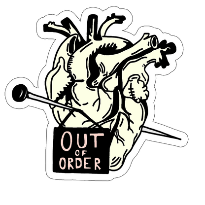 sticker out of order