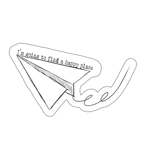 sticker paper airplane