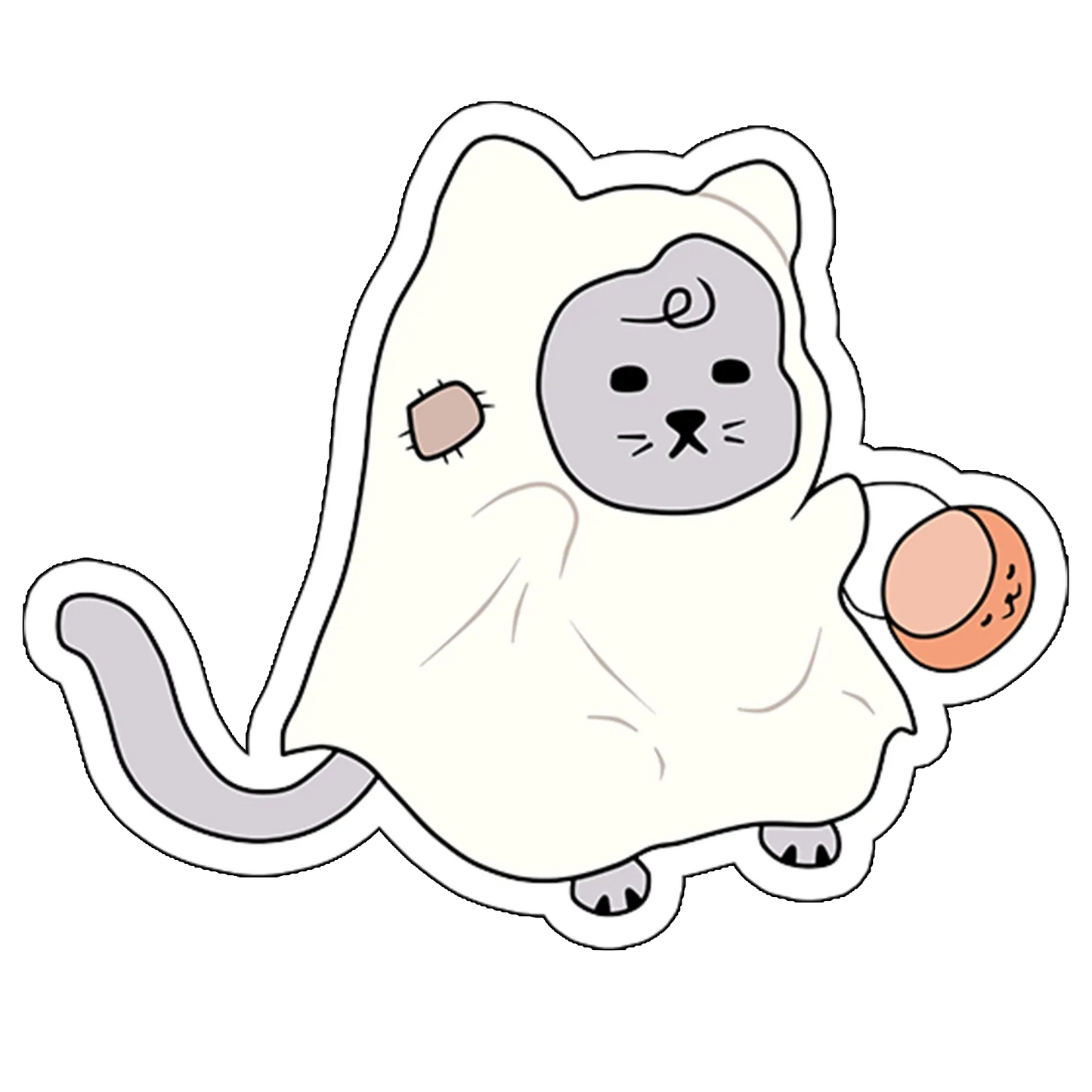 sticker pisica la colindat