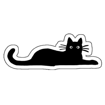 Sticker Pisica Neagra