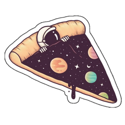 Sticker Pizza Galaxy