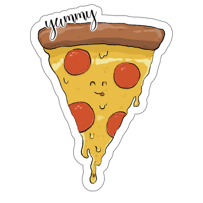 sticker pizza yummy