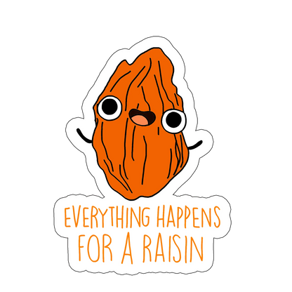 sticker raisin pun