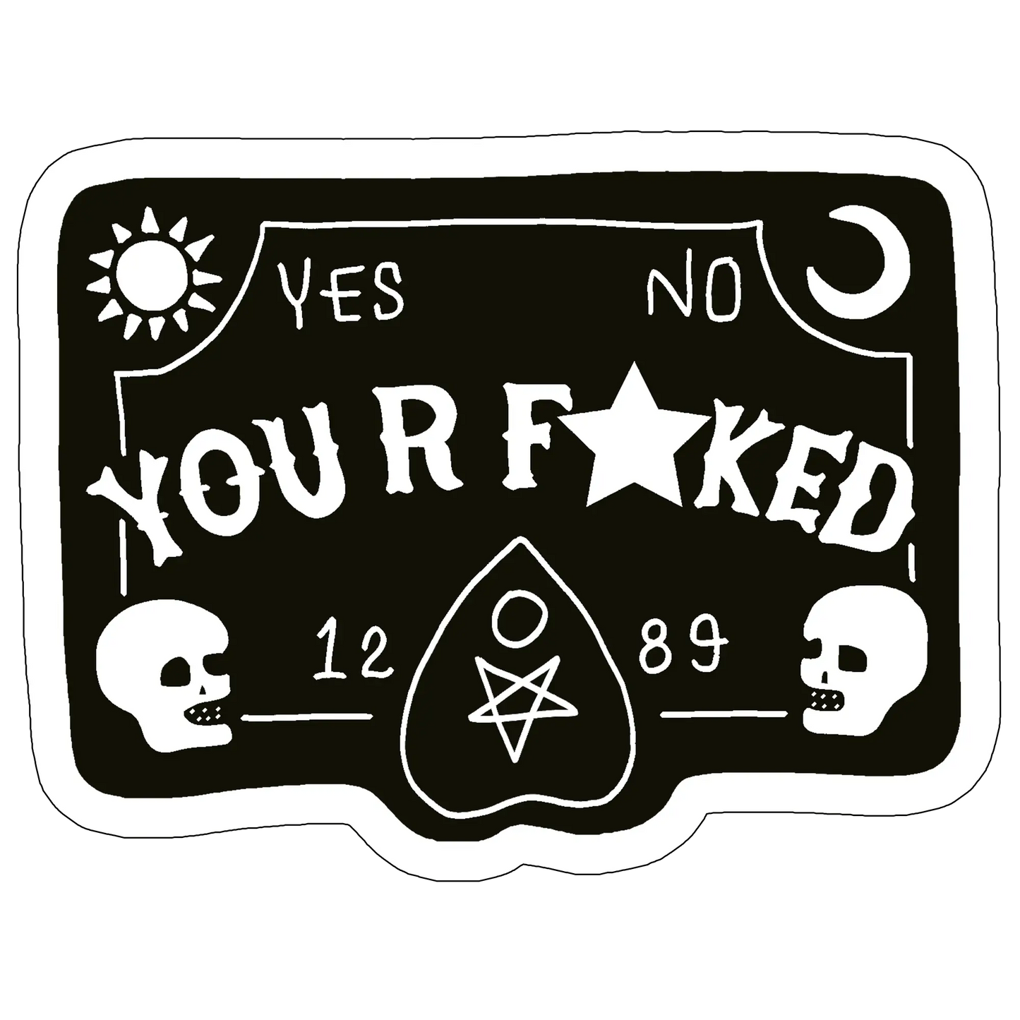 sticker realistic board