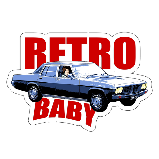 sticker retro baby