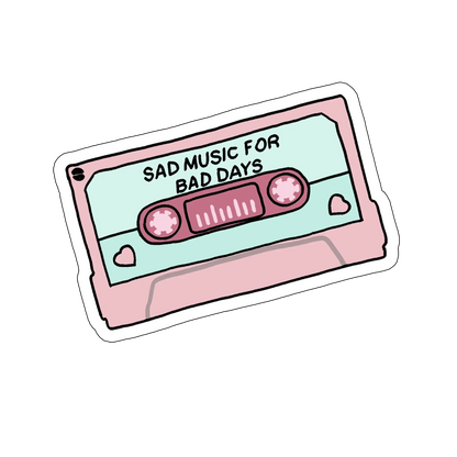 sticker sad music