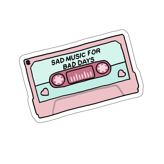 sticker sad music