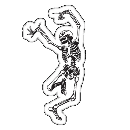 Sticker Schelet dansator