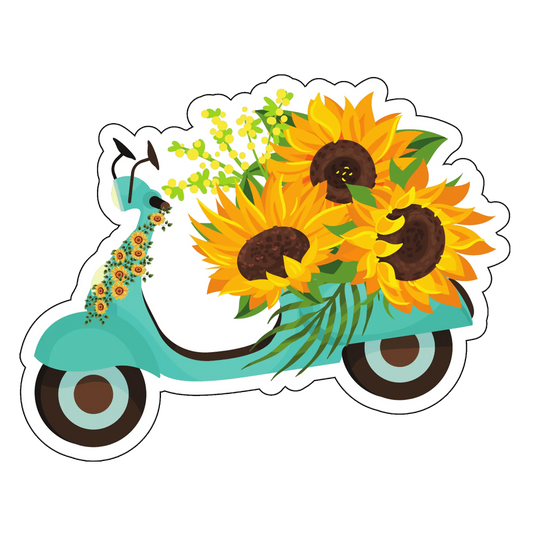 sticker sunflowers drives