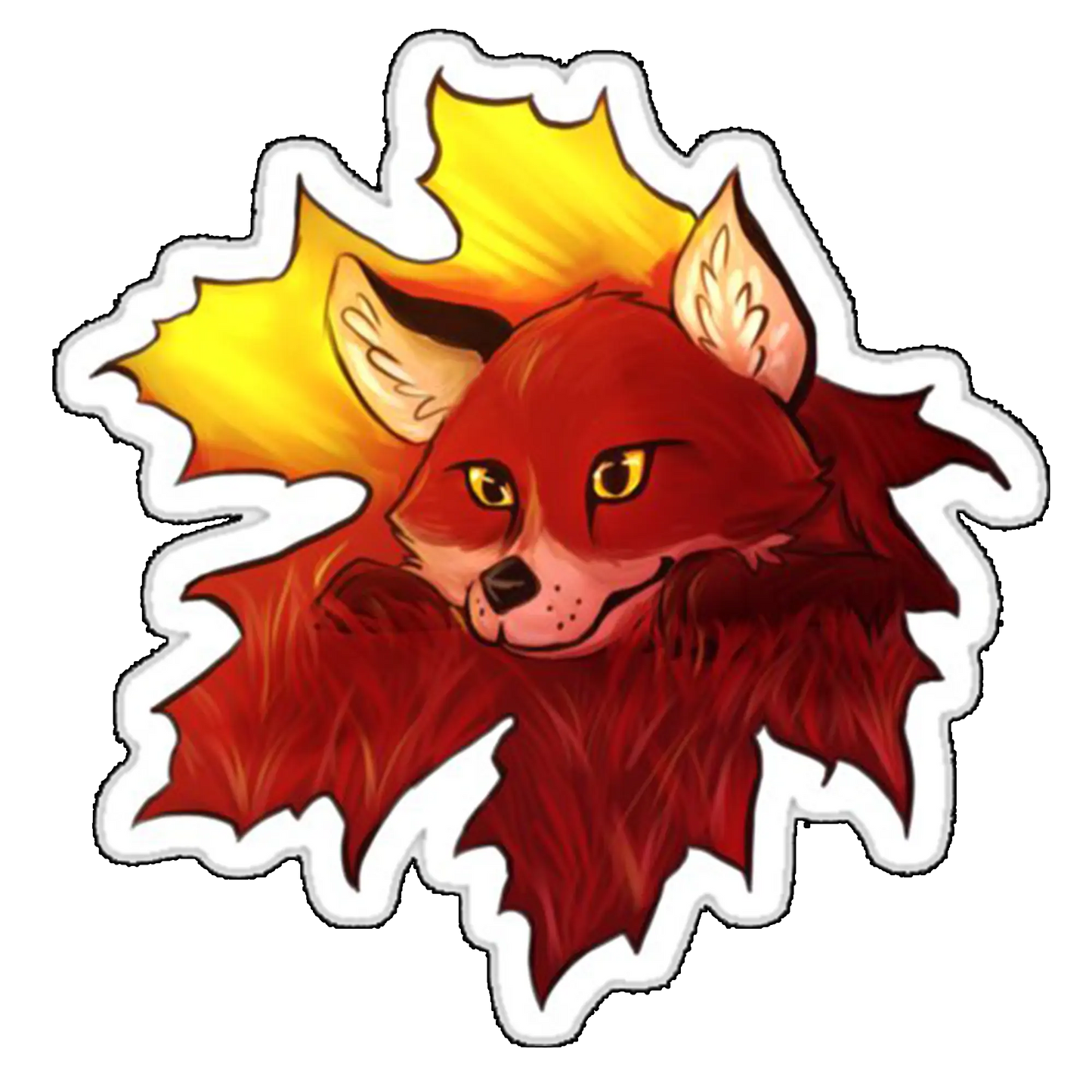 Sticker vulpe la panda