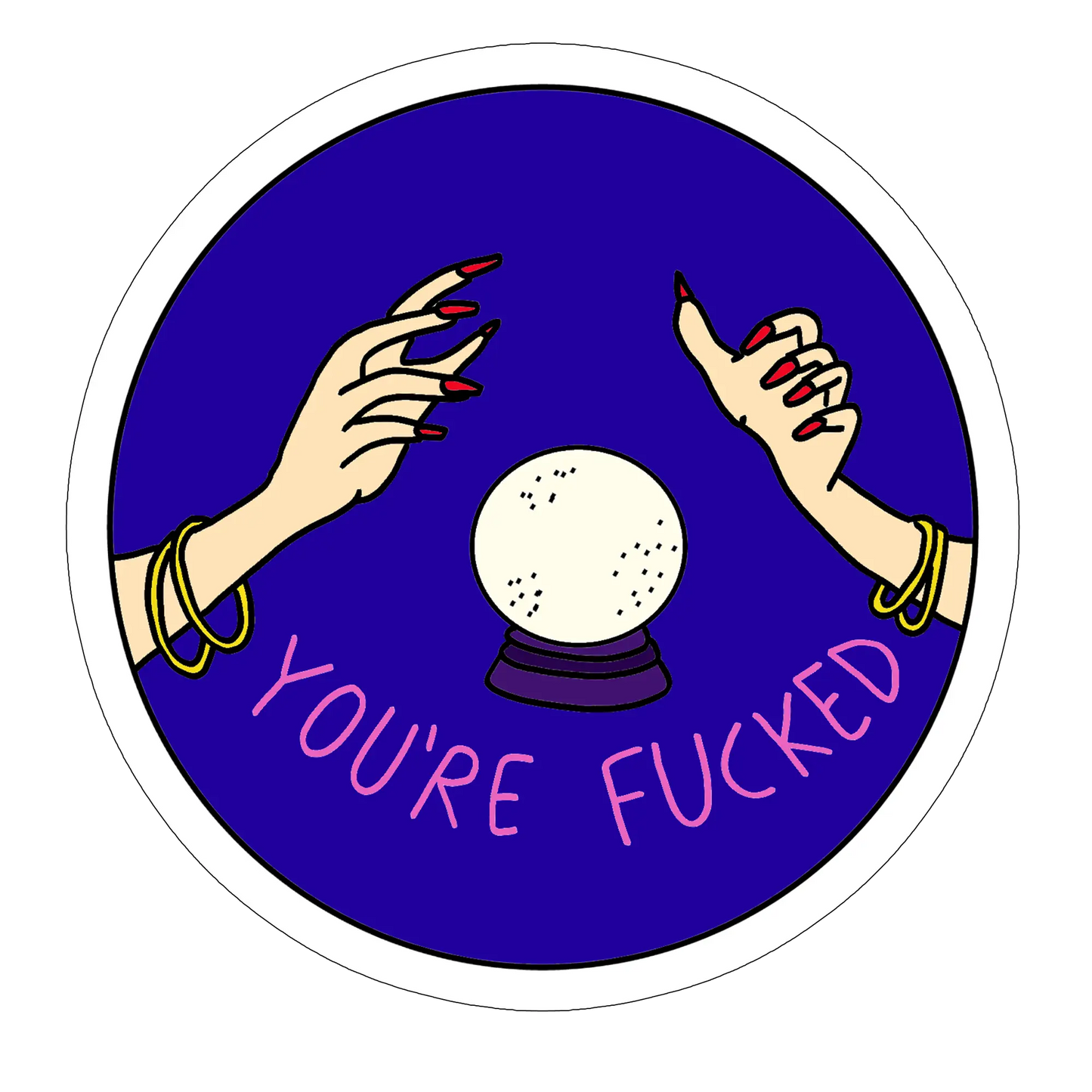sticker you are fucked